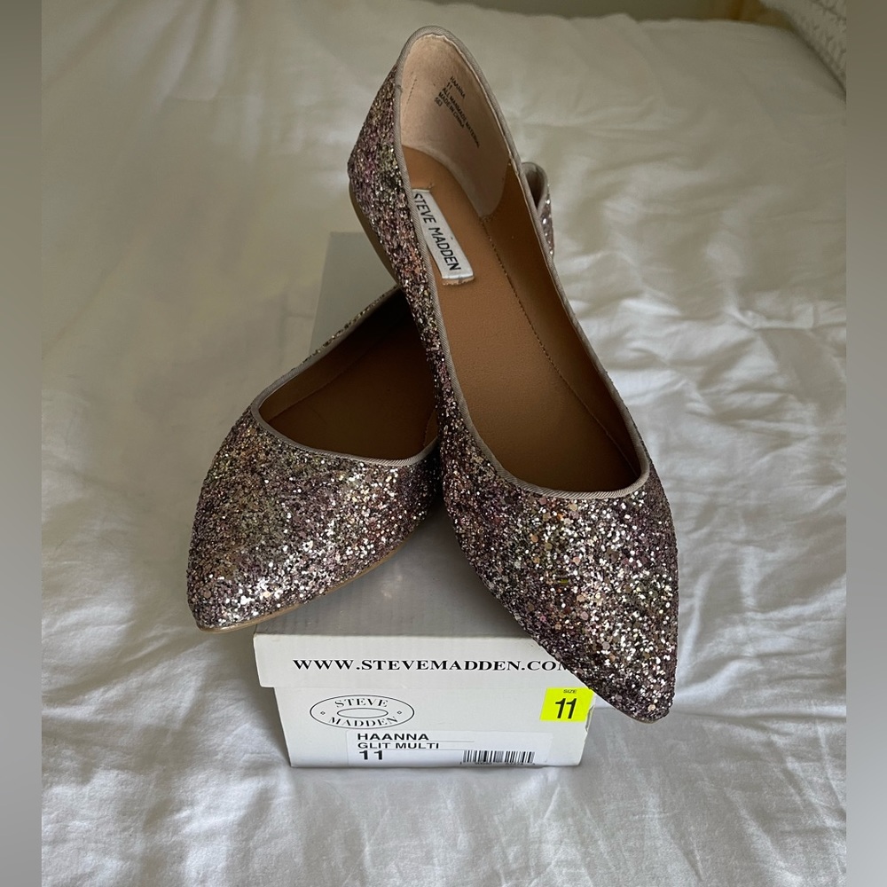 Steve Madden HAANNA Glitter Flat